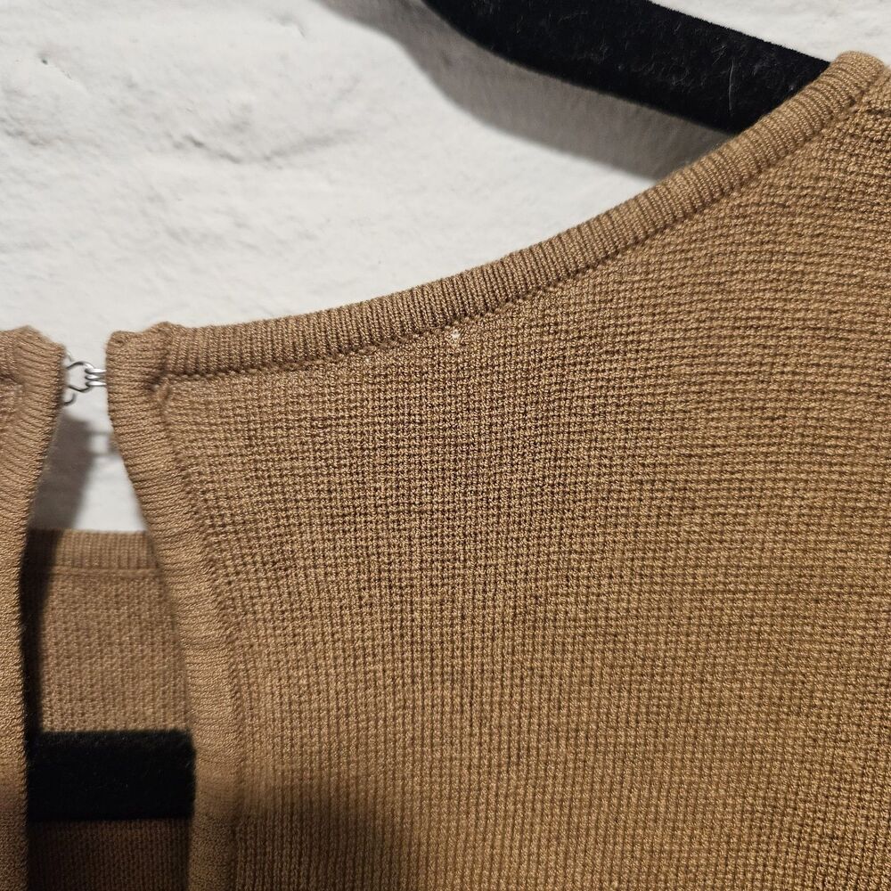 Banana Republic Brown Ribbed Minimal Sleeveless Knit Sweater Top Vest, Size XS - Picture 5 of 5